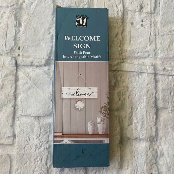 MYCO welcome sign & encore set of 2 hanging shelves - Picture 2 of 8